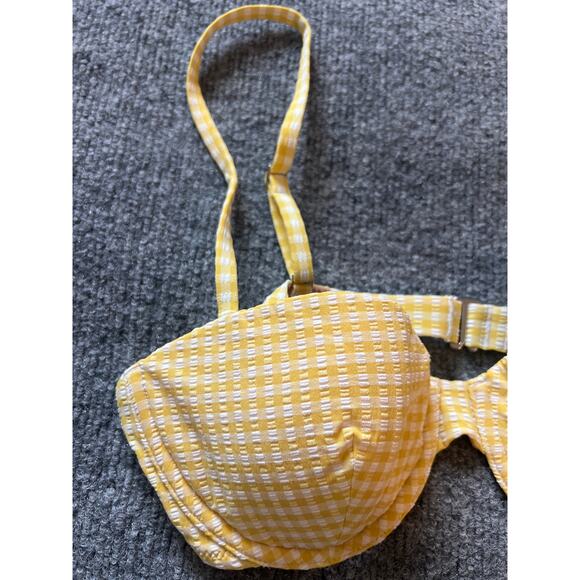 Madewell Balconette Bikini Top – Chamomile Tea Seersucker – Small – NWT - Picture 4 of 10